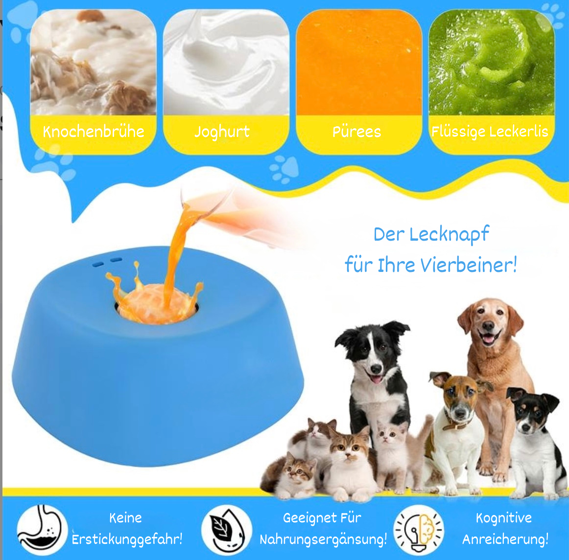 Beruhigender Lecknapf